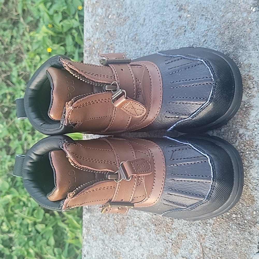Polo Ralph Lauren Boots Sz 9 Toddler Blk/Brwn